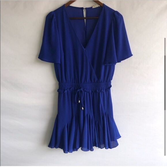 Main Strip Blue Romper - Picture 2 of 7